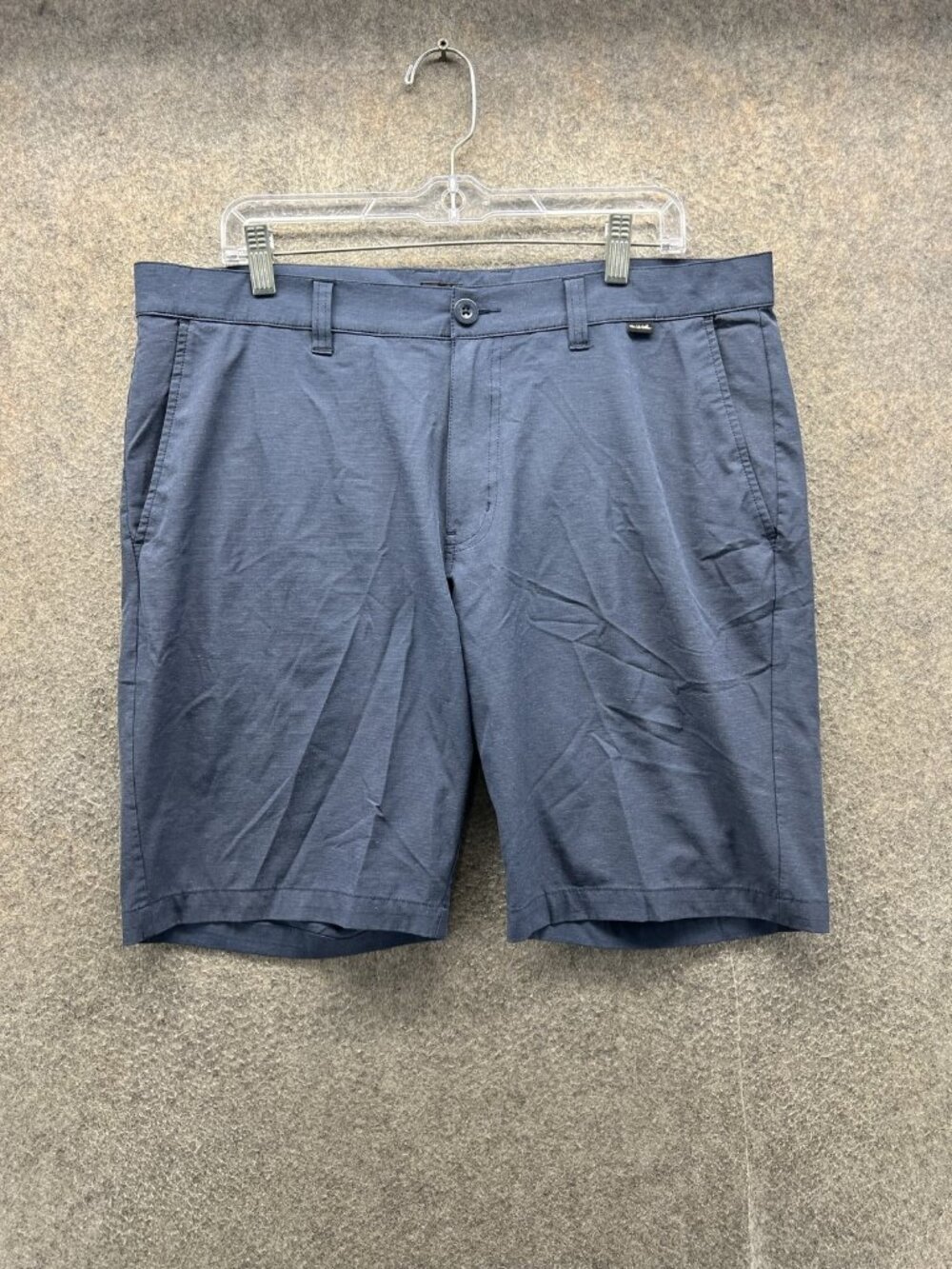 TravisMathew Shorts Mens 36 Blue Golf Athletic Twill Stretch Pockets 10 Inseam
